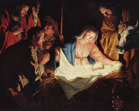 아기 예수님의 탄생 - Gerard van Honthorst